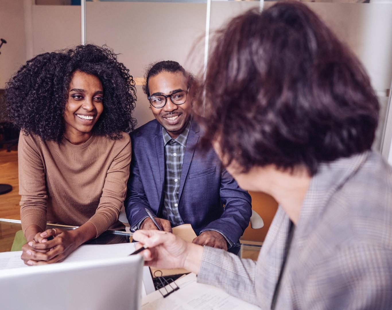 Advisor discussing options for debt settlement in Wellington, FL