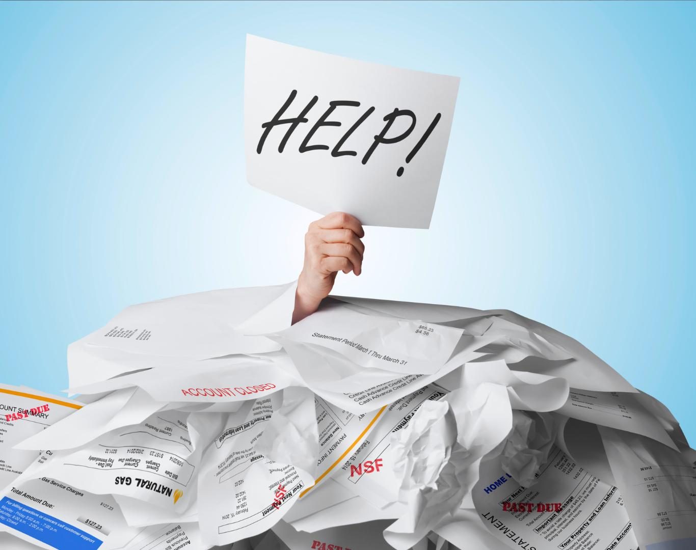 Client exploring options for debt help near me in Texas
