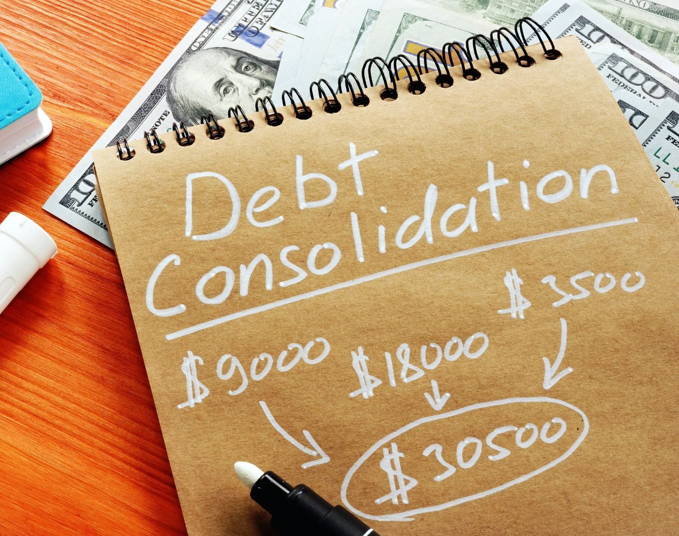 Financial advisor explaining debt consolidation in Astoria, NY during a client consultation
