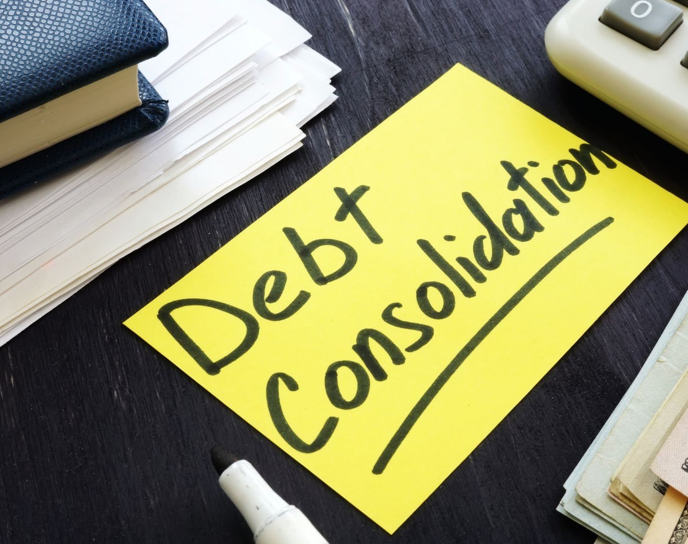 Financial advisor explaining debt consolidation in Brooklyn, NY during a client consultation